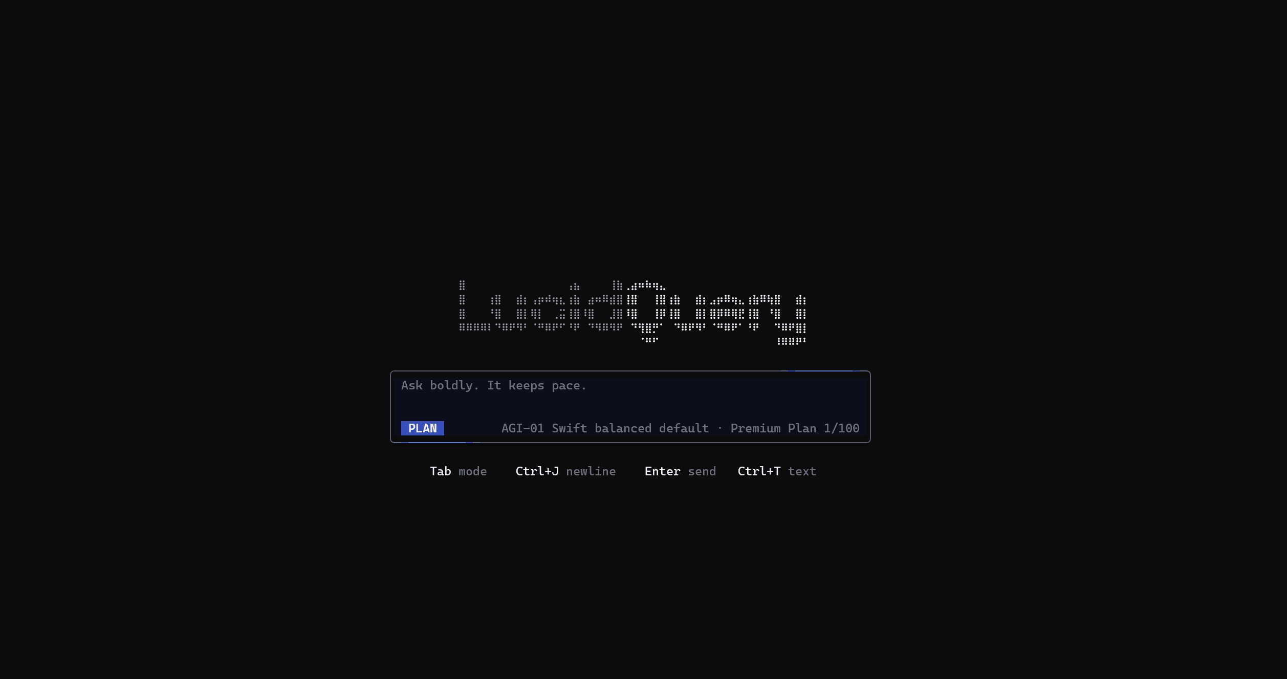 LucidCode planning a change in Plan mode in the terminal